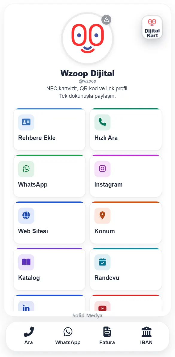 Wzoop profil teması: Mozaik, Beyaz