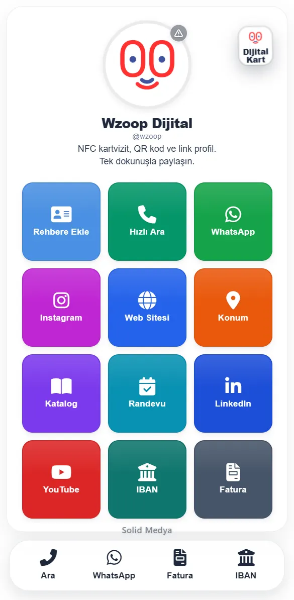 Wzoop profil teması: Kare Küpler, Beyaz