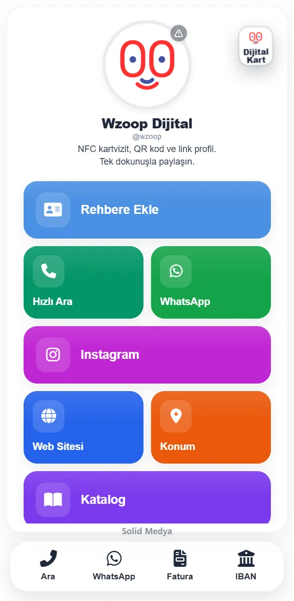 Wzoop profil teması örneği: Dergi, Beyaz paleti